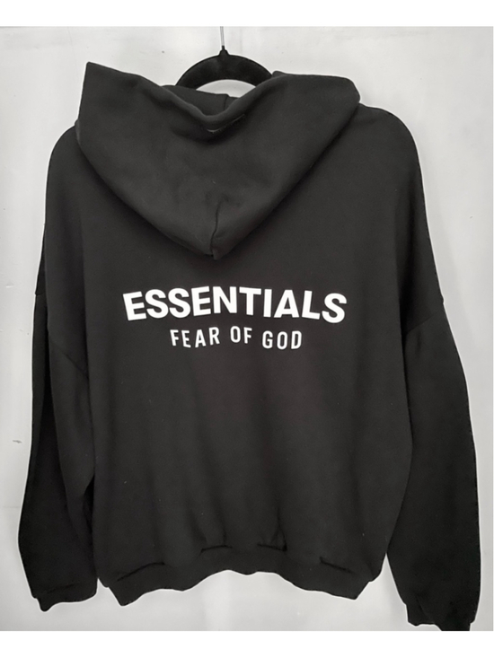 Essentials Fear of God Other - Fear Of God Essentials Black Hoodie Oversized Mens Large NWT